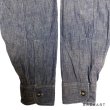 画像18: 1952's　1 WASH　"ROYAL CANADIAN　NAVY”　「WOODS MFG. CO. 」　CHAMBRAY SHIRTS　very unusual style !! (18)