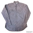 画像1: 50's "Wrangler"　COTTON　POPLYN　「GRAY × PINK」　CHECK　PATTERN　WSTERN　SHIRTS　WITH　DIAGONAL　POCKET　SIZE表記：15 1/2 - 34 (1)