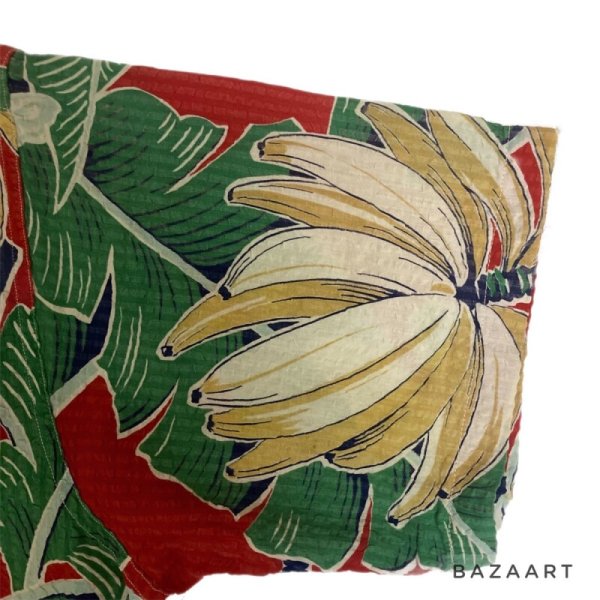 画像11: 50's ”Gantner”　SEERSUCKER　「BANANA」　PATTERN　HAWAIIAN　SHIRTS　good motif !! (11)