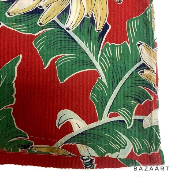 画像9: 50's ”Gantner”　SEERSUCKER　「BANANA」　PATTERN　HAWAIIAN　SHIRTS　good motif !! (9)