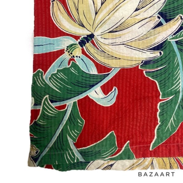 画像10: 50's ”Gantner”　SEERSUCKER　「BANANA」　PATTERN　HAWAIIAN　SHIRTS　good motif !! (10)