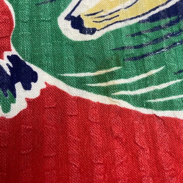 画像7: 50's ”Gantner”　SEERSUCKER　「BANANA」　PATTERN　HAWAIIAN　SHIRTS　good motif !! (7)