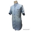 画像22: 40's "U.S.NAVY"　SHORT SLEEVE　CHAMBRAY SHIRTS　with STENCIL　and PRINTED　マチ付き (22)