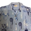 画像4: 50's "Tropicana"　「HAWAIIAN　TIKI」 PATTERN　RAYON　HAWAIIAN SHIRTS (4)