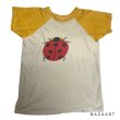 画像1: 70's "lady beetle（7星てんとう虫）”　ラグラン・スリーブ　PRINTED Tee SHIRTS　（しみこみPRINT） (1)