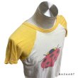 画像7: 70's "lady beetle（7星てんとう虫）”　ラグラン・スリーブ　PRINTED Tee SHIRTS　（しみこみPRINT） (7)