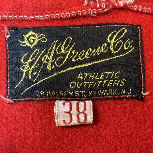 画像2: 50's "H.A. Greene Co."　WOOL　BENCH　WARMER　JACKET　WITH　PATCH　POCKET　SIZE：38　 (2)