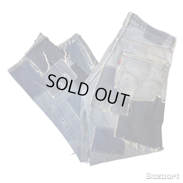 画像1: 70's "LEVI'S　501"　「66 前期」　PATCH　WORK　DENIM　PANTS　W 34 × L 28.5 (1)