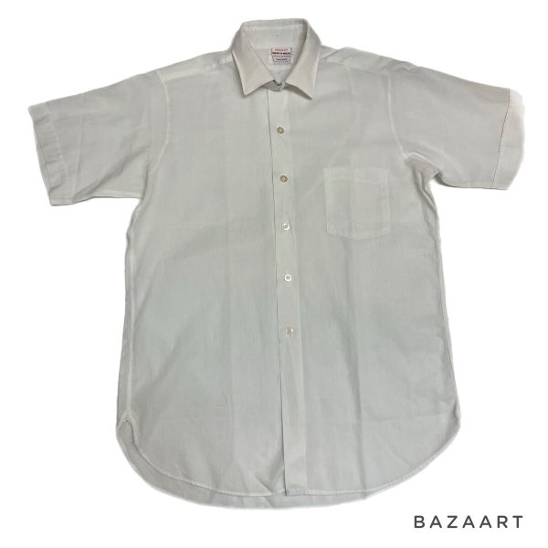 画像1: 60's DEAD STOCK　”PENNEY'S”　ALL COTTON　SHORT SLEEVE　SHIRTS　マチ付き (1)