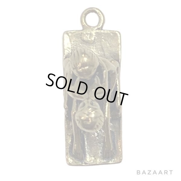 画像5: 70's DEAD STOCK　BRASS　SEX motif　PENDANT TOP　座位 (5)