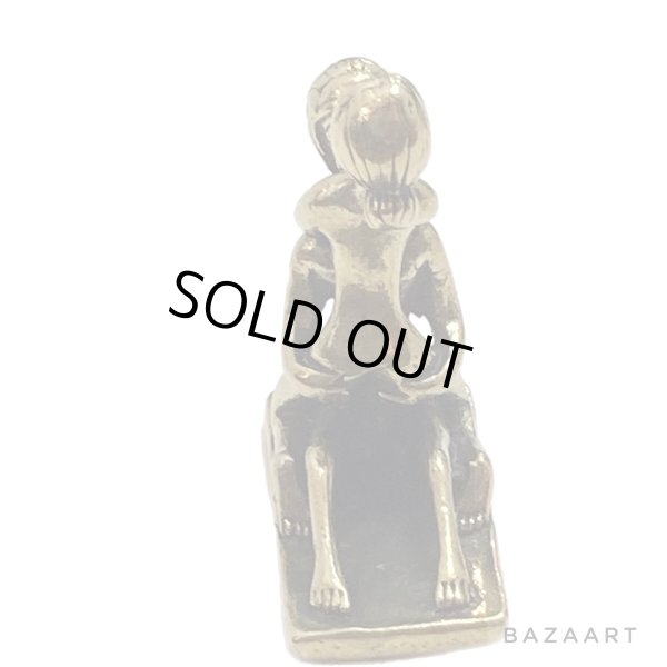 画像3: 70's DEAD STOCK　BRASS　SEX motif　PENDANT TOP　座位 (3)