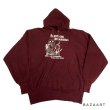 画像1: 80's " 1 wash "　Champion Reverse Weave　PRINTED　SWEAT PARKA　BURGUNDY　SIZE表記：L　very good printed !! (1)