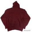 画像4: 80's " 1 wash "　Champion Reverse Weave　PRINTED　SWEAT PARKA　BURGUNDY　SIZE表記：L　very good printed !! (4)