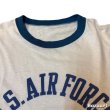 画像3: 60's- "U.S.AIR FORCE"　RINGER　しみ込み PRINTED　Tee SHIRTS　SIZE: 実寸 XL　big size !! (3)