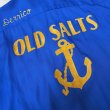 画像6: 50's DEAD STOCK　”King Louie”　Rite - Roll　COLLAR　BOWLING　SHIRT　WITH　⚓　OLD SALTS　FLOCK　PRINTED　AND　EMBROIDERY　SIZE表記：ML (6)