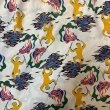 画像9: 40's Montgomery Ward　"CALIFORNIA"　「ABSTRACT　SPEAR　FISHERMAN　PATTERN」　LONG SLEEVE　RAYON　HAWAIIAN　SHIRTS　WHITE　SIZE：M　ON BOOK !! (9)