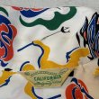 画像15: 40's Montgomery Ward　"CALIFORNIA"　「ABSTRACT　SPEAR　FISHERMAN　PATTERN」　LONG SLEEVE　RAYON　HAWAIIAN　SHIRTS　WHITE　SIZE：M　ON BOOK !! (15)