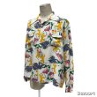 画像21: 40's Montgomery Ward　"CALIFORNIA"　「ABSTRACT　SPEAR　FISHERMAN　PATTERN」　LONG SLEEVE　RAYON　HAWAIIAN　SHIRTS　WHITE　SIZE：M　ON BOOK !! (21)