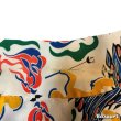 画像14: 40's Montgomery Ward　"CALIFORNIA"　「ABSTRACT　SPEAR　FISHERMAN　PATTERN」　LONG SLEEVE　RAYON　HAWAIIAN　SHIRTS　WHITE　SIZE：M　ON BOOK !! (14)