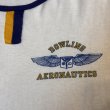 画像3: 70's "CHAMPION"　「DOWLINE AERONAUTICS」　しみ込み PRINTED　WITH　GAZETTE（チョコチン）　SIZE表記：M (3)