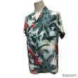 画像11: 50's- "Aloha BRAND"　「PARROT　AND　PALM TREE」　PATTERN　RAYON　HAWAIIAN　SHIRTS　SIZE表記：M (11)