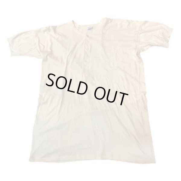 画像1: 40's MINT CONDITION　"Ambassador"　HENRY　NECK　SHORT　SLEEVE　Tee SHIRTS　Big size !! (1)