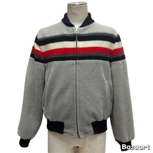 画像18: 50's- REVERSIBLE　NYLON FLEESE × GRAY NYLON　FULL　ZIP.　JACKET　(2) (18)