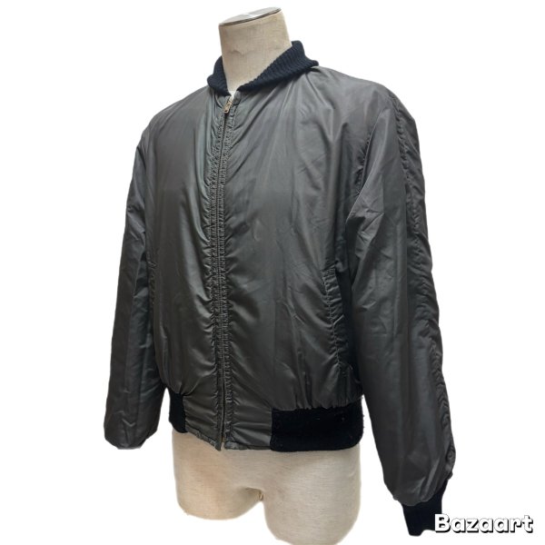 画像22: 50's- REVERSIBLE　NYLON FLEESE × GRAY NYLON　FULL　ZIP.　JACKET　(2) (22)