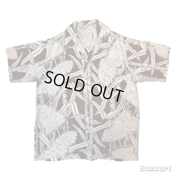画像1: 50's "Ross Sutherland"　「Saccharum officinarum」　PATTERN　RAYON　HAWAIIAN　SHIRTS (1)