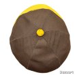 画像14: 40's　COTTON　TWILL　BASEBALL　CAP　WITH　PRINTED　BROWN × MUSTARD　good size !! (14)