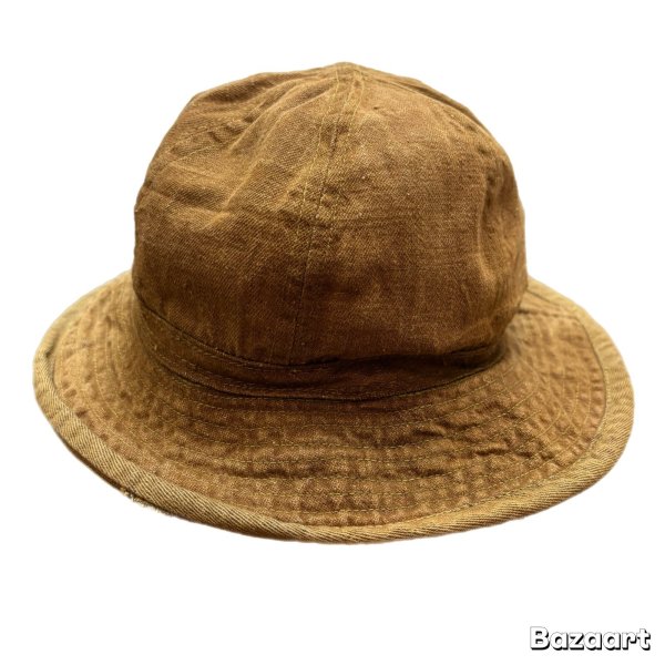 画像2: 1910's World War 1　"U.S.ARMY"　BROWN　杢DENIM　HAT　good size !!　good condition !! (2)
