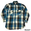 画像1: 50's "FASHION WAGON　MINN.”　COTTON　HEAVY　FLANNEL　SHITS　マチ付き　SIZE:14 1/2 (1)