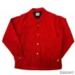 画像1: 50's "Montgomery Ward　BRENT”　SPLASHED　PATTERN　PRINTED　CORDUROY　SHIRTS　SIZE：M　good condition !! (1)