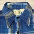 画像7: 50's "5 BROTHER"　BLUE　CHECKED　PATTERN　COTTON　HEAVY FLANNEL　SHIRTS　マチ付き　SIZE：16 （L）　good size !!　good condition !! (7)