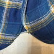 画像10: 50's "5 BROTHER"　BLUE　CHECKED　PATTERN　COTTON　HEAVY FLANNEL　SHIRTS　マチ付き　SIZE：16 （L）　good size !!　good condition !! (10)