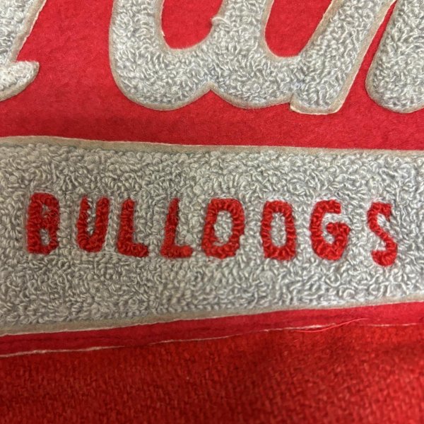 画像12: 50's "BAILEY & HIMES"　「St ANTHONY　BULLDOGS」　FILL ZIP.　ARM LEATHER　BASEBALL JACKET　with BULLDOG PATCH　SIZE:38 (12)