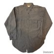画像1: 30's "BIG YANK"　COTTON　FLANNEL　SHIRTS　with　ASYMMETRY　POCKETS,　STORM　CUFFS,　METAL　BUTTONS,　and so on　SPECIAL !!　 (1)