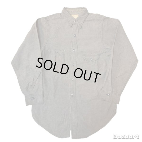 画像1: 30's "BIG YANK"　COTTON　FLANNEL　SHIRTS　with　ASYMMETRY　POCKETS,　STORM　CUFFS,　METAL　BUTTONS,　and so on　SPECIAL !!　 (1)