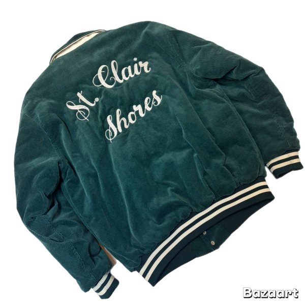 画像4: 70's　襟付き　CORDUROY　AWARD　JACKET　WITH　EMBROIDERY　good condition !!  (4)