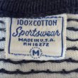 画像2: 50's "Sportswear”　WHITE × NAVY　PIN DOT　PATTERN　JACQUARD　KNIT　Tee SHIRTS　rare !! (2)