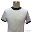 画像10: 50's "Sportswear”　WHITE × NAVY　PIN DOT　PATTERN　JACQUARD　KNIT　Tee SHIRTS　rare !! (10)