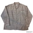 画像1: 50's "Dayton Men's Store"　ITALIAN　COLLAR　RAYON × COTTON　織り込み柄　ROCKABILLY　SHIRTS　SIZE表記：L (1)