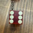 画像9: 50's DEAD STOCK　"Harrah's"　DICES　CHARM　WITH　BALLCHAIN (9)