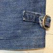 画像21: 1936's　"SANFORIZED tag"　襟付き　FULL ZIP.　DENIM　WORK　JACKET　WITH　TALON　RIVET　ZIPPER,　3 PATCH　POCKETS　AND　巻き DENIM　ハトメ付き　SIZE:実寸 42 - 44程　SUPER SPECIAL !! (21)