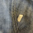 画像31: 1936's　"SANFORIZED tag"　襟付き　FULL ZIP.　DENIM　WORK　JACKET　WITH　TALON　RIVET　ZIPPER,　3 PATCH　POCKETS　AND　巻き DENIM　ハトメ付き　SIZE:実寸 42 - 44程　SUPER SPECIAL !! (31)