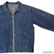画像15: 1936's　"SANFORIZED tag"　襟付き　FULL ZIP.　DENIM　WORK　JACKET　WITH　TALON　RIVET　ZIPPER,　3 PATCH　POCKETS　AND　巻き DENIM　ハトメ付き　SIZE:実寸 42 - 44程　SUPER SPECIAL !! (15)
