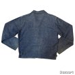 画像4: 1936's　"SANFORIZED tag"　襟付き　FULL ZIP.　DENIM　WORK　JACKET　WITH　TALON　RIVET　ZIPPER,　3 PATCH　POCKETS　AND　巻き DENIM　ハトメ付き　SIZE:実寸 42 - 44程　SUPER SPECIAL !! (4)