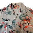画像6: 50's "WINGS"　「DRAGON」　MOTIF　RAYON　HAWAIIAN　SHIRTS　very good print !! (6)