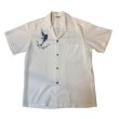 画像1: 50's "Lauhala"　RAYON　HAWAIIAN　SHIRTS　WITH　PRRINTED　「SWORDFISH」　SIZE表記：M　good printed !! (1)