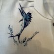 画像4: 50's "Lauhala"　RAYON　HAWAIIAN　SHIRTS　WITH　PRRINTED　「SWORDFISH」　SIZE表記：M　good printed !! (4)